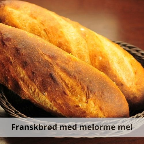 Opskrift på Franskbrød med melorme mel